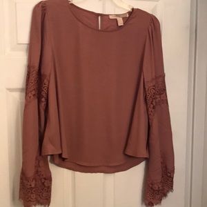 Forever 21 bell sleeve top, large, lightweight